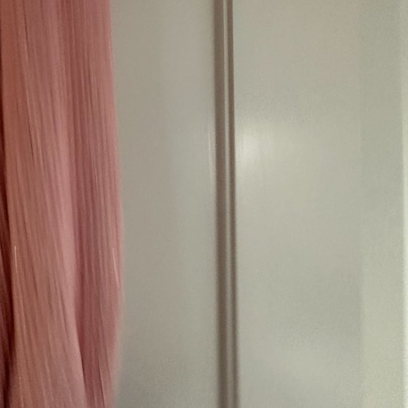 Retrofete Gabrielle Sequin Robe Wrap Mini Dress Sz XS Dusty Rose Blouson Sleeves - Picture 12 of 15